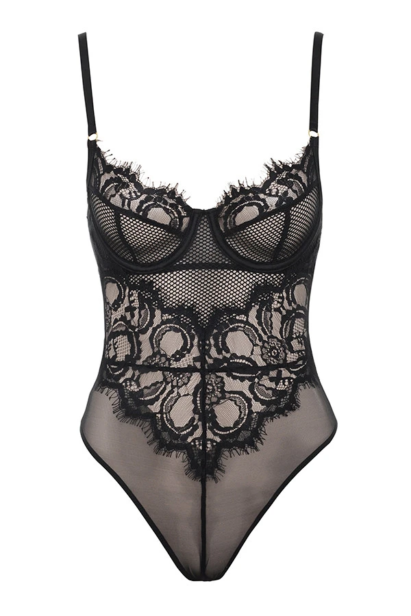 Black Lace Bodysuit – Bild 8