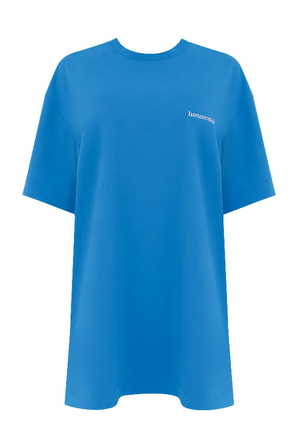 Blue Oversized Cotton Jersey T Shirt – Bild 9