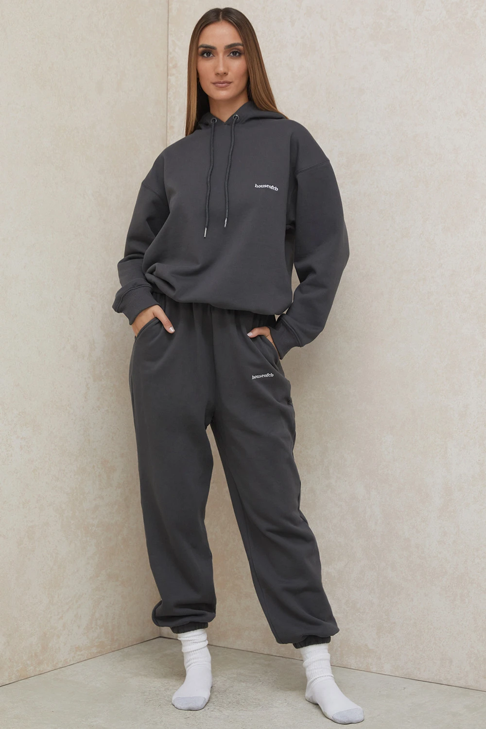 Charcoal Oversized Hoodie – Bild 6