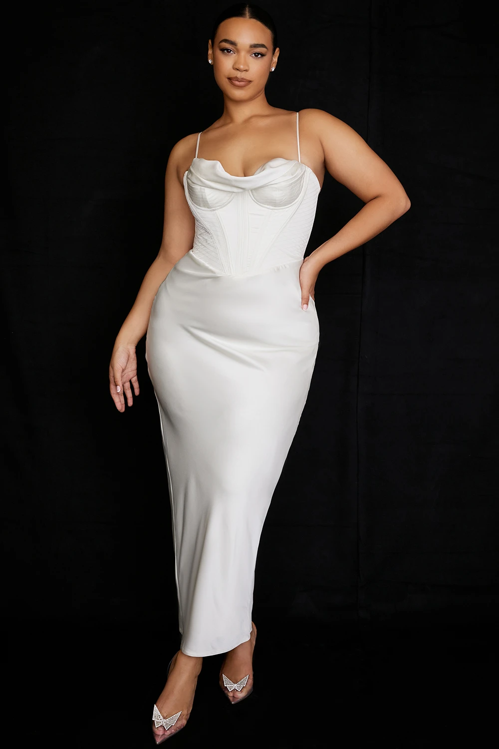 Ivory Corset Maxi Dress – Bild 8