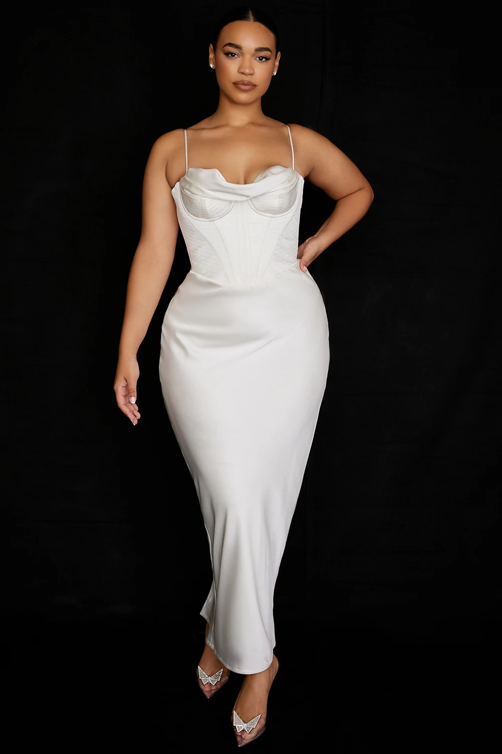 Ivory Corset Maxi Dress – Bild 7