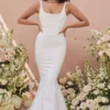 Ivory Satin Mermaid Bridal Gown - Limited Edition