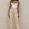 Ecru Vintage Fit High Waist Jeans