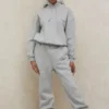 Grey Fleece Back Jogging Trousers