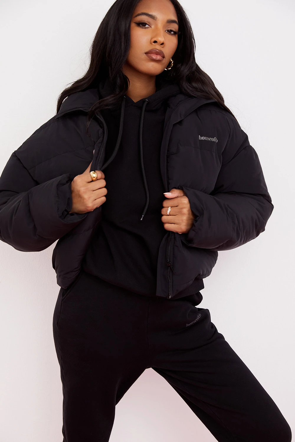 Ink Oversized C Shape Puffer Jacket – Bild 4