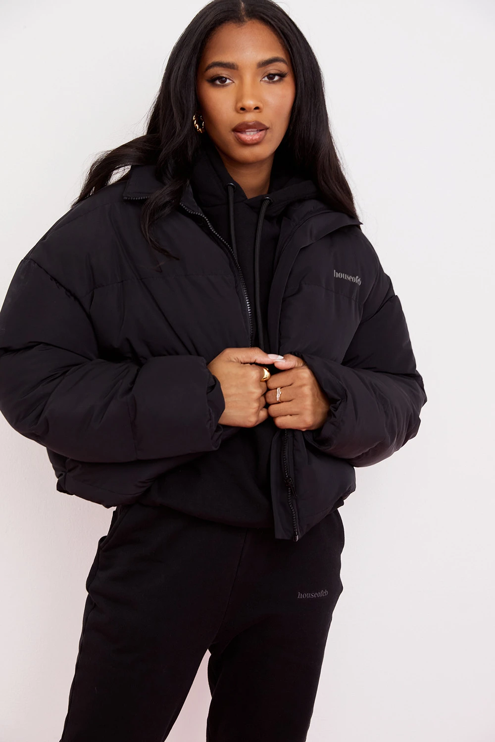 Ink Oversized C Shape Puffer Jacket – Bild 5