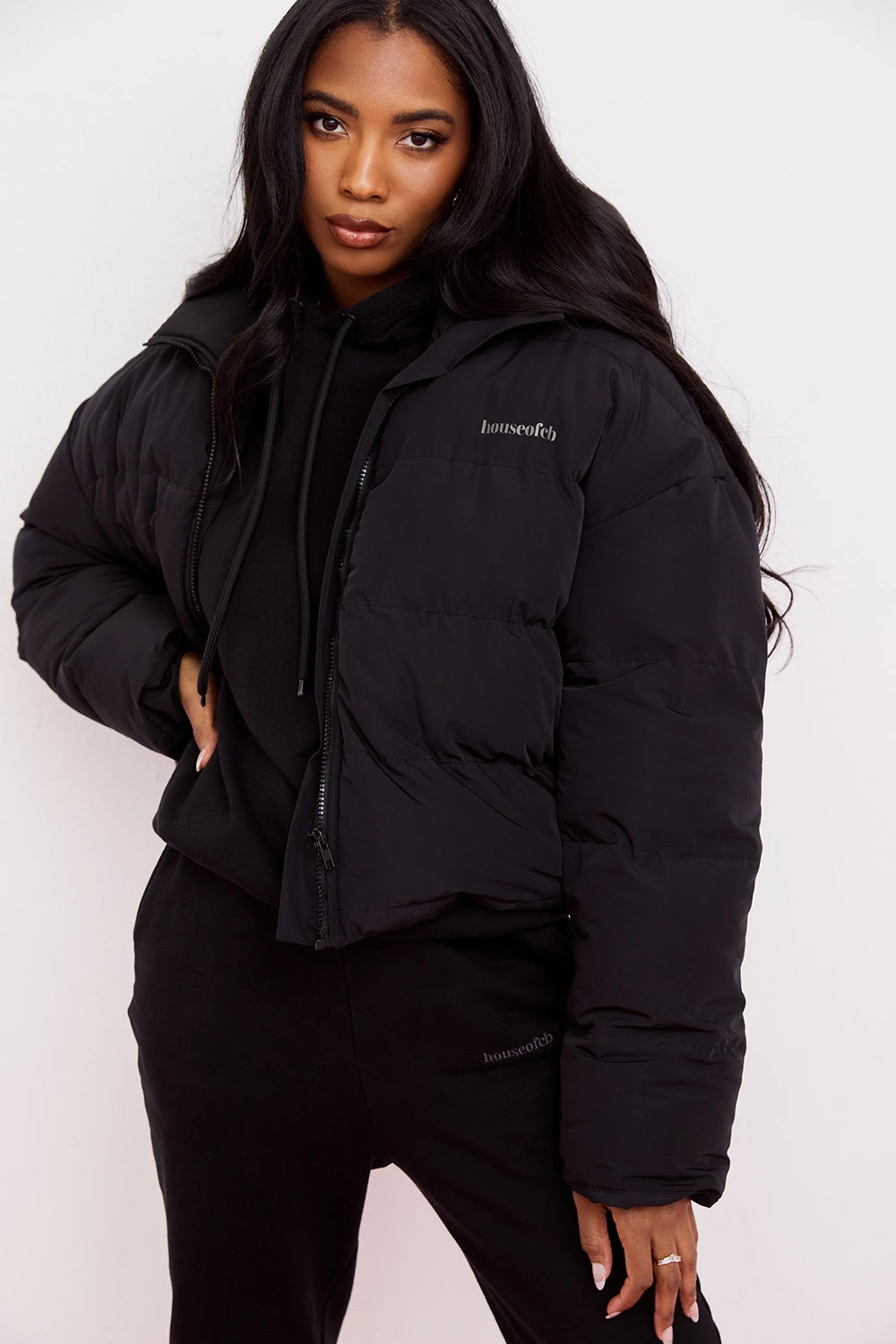 Ink Oversized C Shape Puffer Jacket – Bild 6