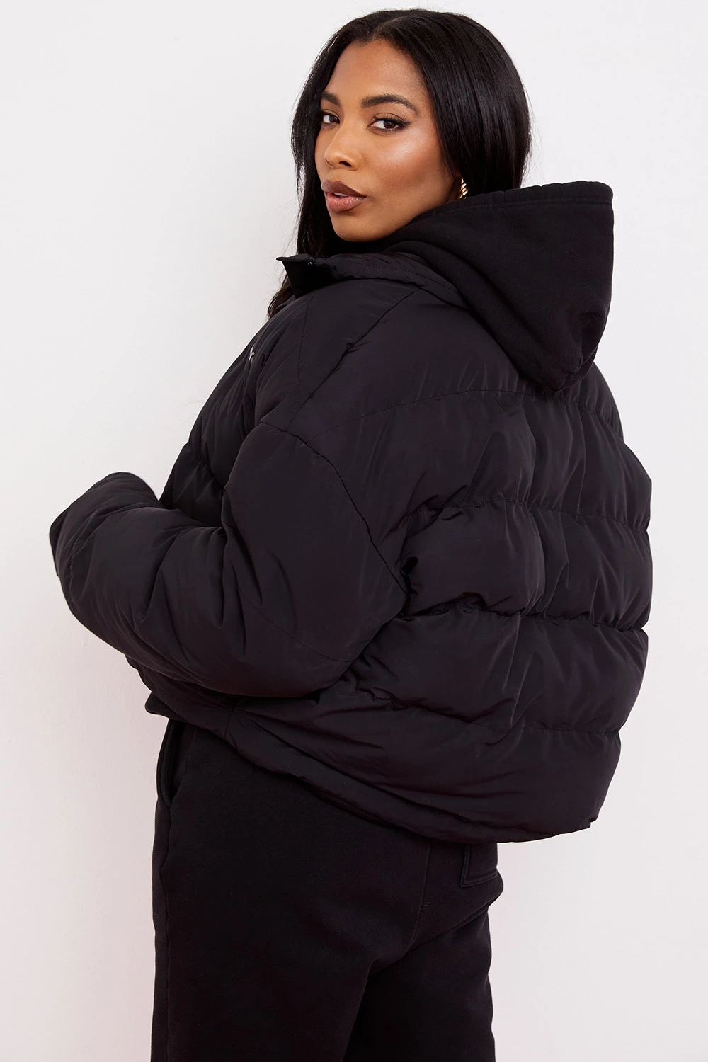 Ink Oversized C Shape Puffer Jacket – Bild 9