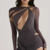 Shadow Asymmetric Cutout Bodysuit