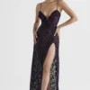 Night Shade Lace Maxi Dress