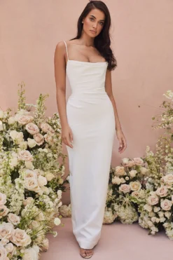 Ivory Draped Bridal Gown - Limited Edition