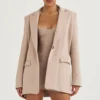 Latte Oversized Blazer