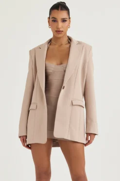 Latte Oversized Blazer