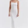 White Knit Maxi Dress