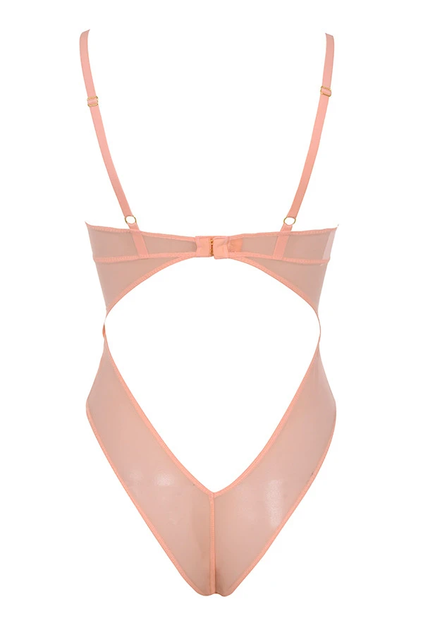 Peach Lace Bodysuit – Bild 12