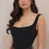 Black Mesh Corset
