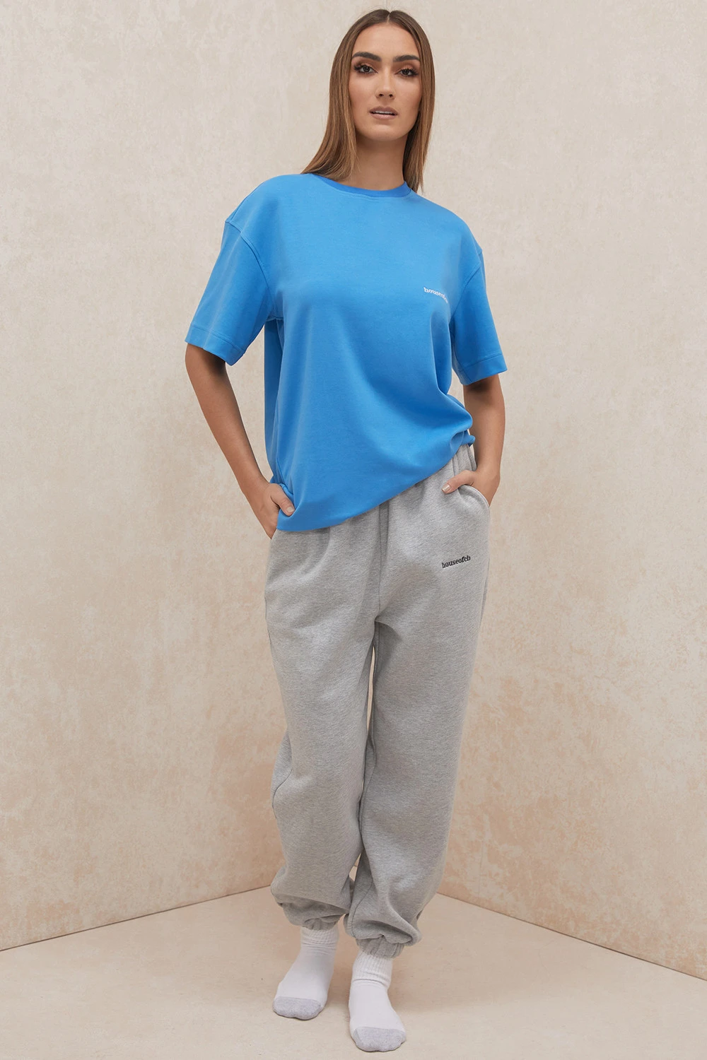 Blue Oversized Cotton Jersey T Shirt – Bild 3