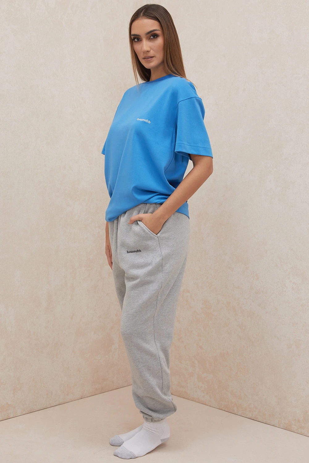 Blue Oversized Cotton Jersey T Shirt – Bild 6