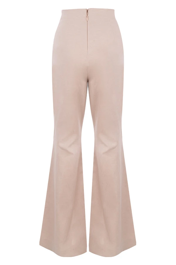 Beige Tencel Linen Trousers – Bild 11