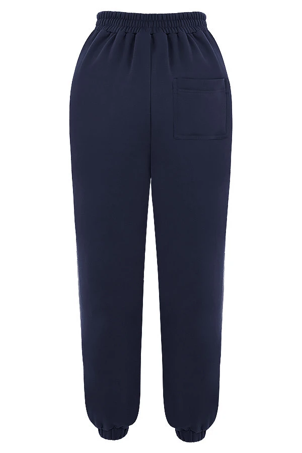 Navy Fleece Back Jogging Trousers – Bild 11