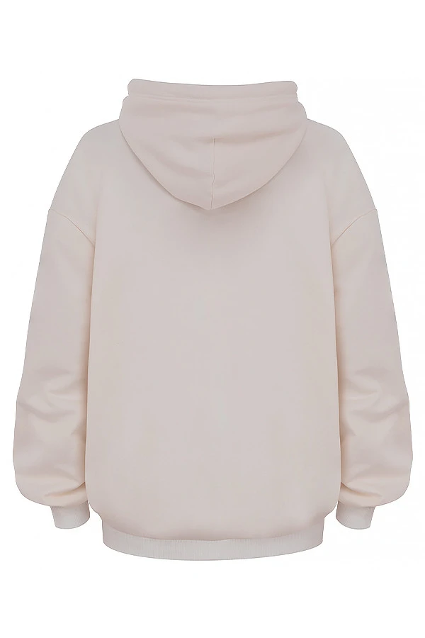 Off White Oversized Hoodie – Bild 12