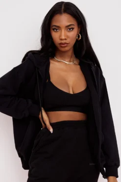 Ink Zip Through Hoodie