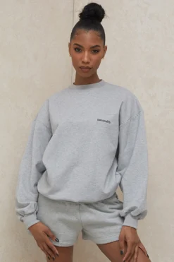 Grey Jersey Track Shorts